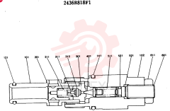 Схема (MD140BLC) - EXCAVATOR BTW YPU0001 - YPU0300 (1/80-12/06) 2436R818F1