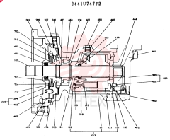 Схема (MD140BLC) - EXCAVATOR BTW YPU0001 - YPU0300 (1/80-12/06) 2441U747F2