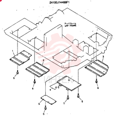 COVER ASSY. UNDER 24100J14488F1