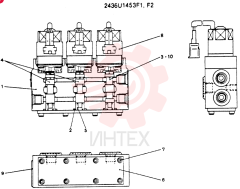 VALVE ASSY, SOLENOID CONSISTS OF THE FOLLOWING PARTS 2436U1453F1F2