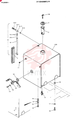 TANK ASSY, FUEL, Serial Range: YPU00301-YPU00359