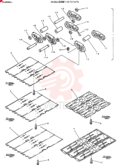 INSTAL, CRAWLER TRACK 24100J12256F1