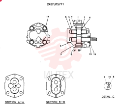 HYDRAULIC PUMP 2437U157F1