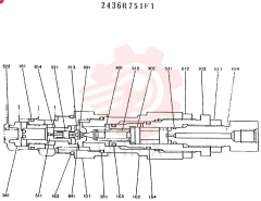 Схема (MD180LC) - EXCAVATOR ASN YG0647 (1/80-12/06) 2436R751F1