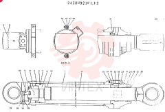 Схема (MD180LC) - EXCAVATOR ASN YG0647 (1/80-12/06) 2438U921F1