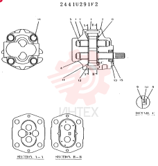 HYDRAULIC PUMP 2441U291F2