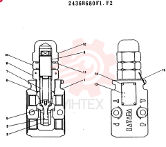 VALVE ASSY, RELIEF, COISISTS OF THE FOLLONING PARTS 2436R680F1.F2