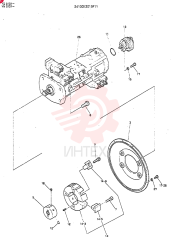 Схема (MD200BLC) - EXCAVATOR BTW YQ0101 - YQ0564 (1/80-12/06) 24100N2019F11
