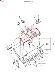 BUCKET ASSY, Serial Range: YQ0101-YQ0237 24100N5430F2