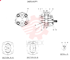 HYDRAULIC PUMP 2437U157F1