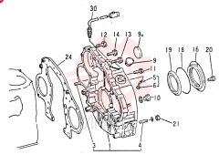 FLYWHEEL HOUSING ASSY, M10 X 1.5, Start Serial: 9103