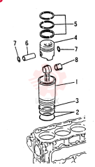 KIT, LINER, PISTON R VAME997463