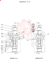 Схема (MD240C) - EXCAVATOR ASN LLU00601 (1/80-12/06) 2436U2623F1