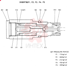 VALVE ASSY, CONSISTS OF THE FOLLOWING PARTS 2436R790F1