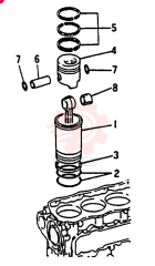 KIT, LINER, PISTON R