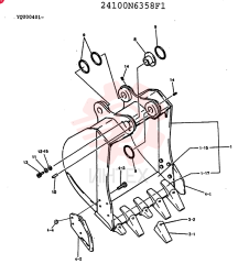Схема (MD240C) - EXCAVATOR BTW LLU0301 - LLU0600 (1/80-12/06) 24100N6358F1