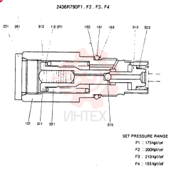 VALVE ASSY, CONSISTS OF THE FOLLOWING PARTS 2436R790F1