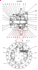 Схема (MD240C) - EXCAVATOR BTW LLU0301 - LLU0600 (1/80-12/06) 2441U928F1