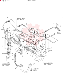 HYDR LINES, UPP 24100X2442F1