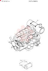 Схема (MD300LC) - EXCAVATOR BTW YC0101 - YC0300 (1/80-12/06) 2451U369F5