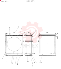 Схема (MD300LC) - EXCAVATOR BTW YC0101 - YC0300 (1/80-12/06) 2452U287F1