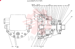 MOTOR, HYDR CONSISTS OF THE FOLLOWING PARTS 2441U563F1