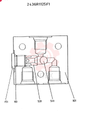 Схема (MD300LC) - EXCAVATOR BTW YC0101 - YC0300 (1/80-12/06) 2436R1125F1