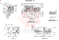 Схема (MD320BLC) - EXCAVATOR BTW YC0301 - YC0747 (1/80-12/06) 2436U1380F1