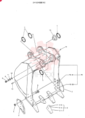 BUCKET ASSY, 1.4M³