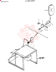 MIRROR ASSY, BACK 24100P1868F1