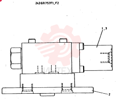 VALVE ASSY, REDUCING CONSITS OF THE FOLLOWING PARTS 2436R757 F1, F2