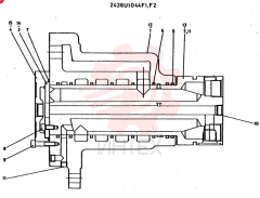 JOINT ASSY, SWIVEL CONSITS OF THE FOLLOWING PARTS 2436U1044F1.F2