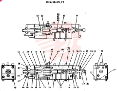 VALVE ASSY CONSITS OF THE FOLLOWING PARTS 2436U1849F1,  F2