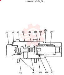 VALVE  ASSY CONSISTS OF   THE FOLLOWING PARTS 2436U1315F1