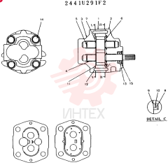 HYDRAULIC PUMP 2441U291F2