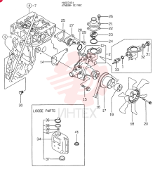 COOLING WATER SYSTEM(A) 4TNE88-YBC