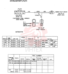 WIRING ASSY, ELEC (F1 ONLY), Serial Range: -4/9/99 24100J20706F1 (11)