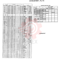 WIRING ASSY, ELEC (F1 ONLY), Serial Range: -4/9/99 24100J20706F1 (15)