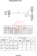 WIRING ASSY, ELEC (F1 ONLY), Serial Range: -4/9/99 24100J20706F1 (16)