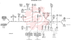 WIRING ASSY, ELEC (F1 ONLY), Serial Range: -4/9/99 24100J20706F1 (17)