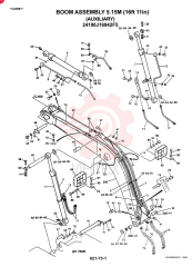 BOOM ASSY 5.15M (AUXILIARY) 24100J16942F5 (2)