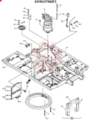 UPPER FRAME ASSY (STANDARD) 24100J17066F3