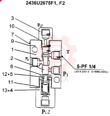 HYDRAULIC VALVE 2436U2675F1