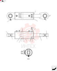 CYLINDER,Double Acting, 50.8mm Rod, 127mm Stroke