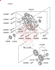 CASE ASSY, TIMING GEAR, 0001-1-