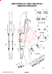 HYD LINES, ARM 2.6M (NIBBLER & BREAKER)
