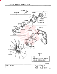WATER PUMP VAME993520