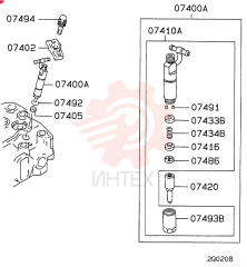 HOLDER, INJECTOR NOZ VAME440837 (2)