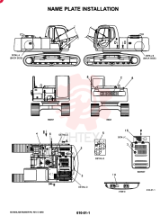 NAME PLATE INSTAL (STD), QTY-F1: F1, QTY-F2: - YN22T00271F1 (2)