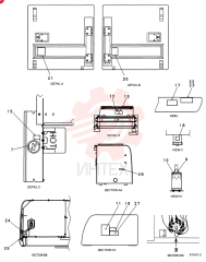 NAME PLATE INSTAL (STD), QTY-F1: F1, QTY-F2: - YN22T00271F1 (3)